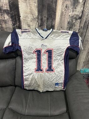 NFL; New England Patriots addidas football jersey! BLEDSOE #11